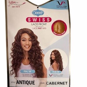 Vivica Fox Deep Swiss Lace Front Wig - Antique Cabernet